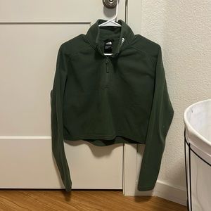 The north face crop quarter zip